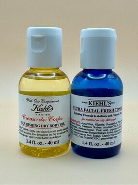 Kiehl's Bundle - Crème de Corps Dry Body Oil & Ultra Facial Fresh Toner